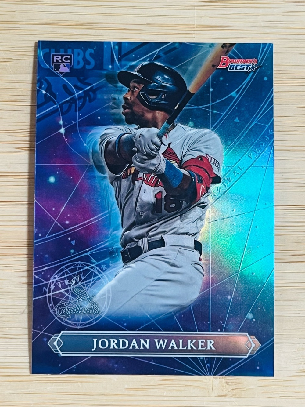 JORDAN WALKER 2023 Bowman’s Best Astral Projections Refractor Rookie Card RC